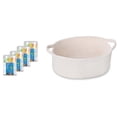 thumbnail image 1 of Children's dental floss sticks, unscented, 4 colors ocean animal shapes (4 pack), and with a gift bag and ribbon small woven basket, 1 of 4
