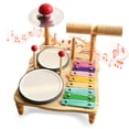 thumbnail image 1 of SINGOMON Children's Drum Set, Wooden Musical Toys (Includes Xylophone Cymbals), Birthday Gifts For Boys And Girls Studying In Montessori, 1 of 6