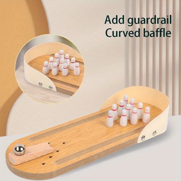 Children's educational toys parent-child interactive mini bowling ball wooden toys