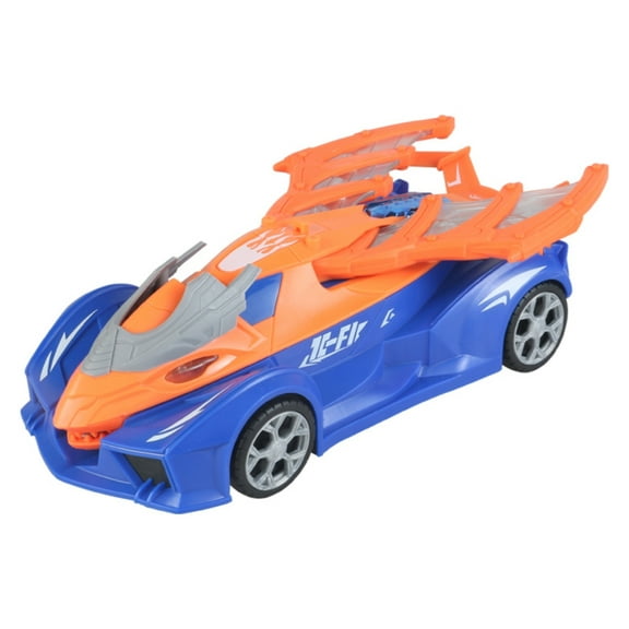 Children's electric mechanical pterosaur toy car, lighting, music, special effects, rotation, universal transformation car