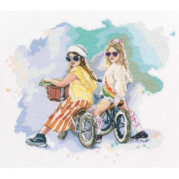Counted Cross Stitch Child Gang