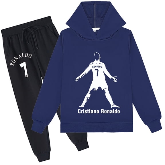 Children's hoodie set, Cristiano Ronaldo, long sleeve, sweatshirt and pants, loose fit.