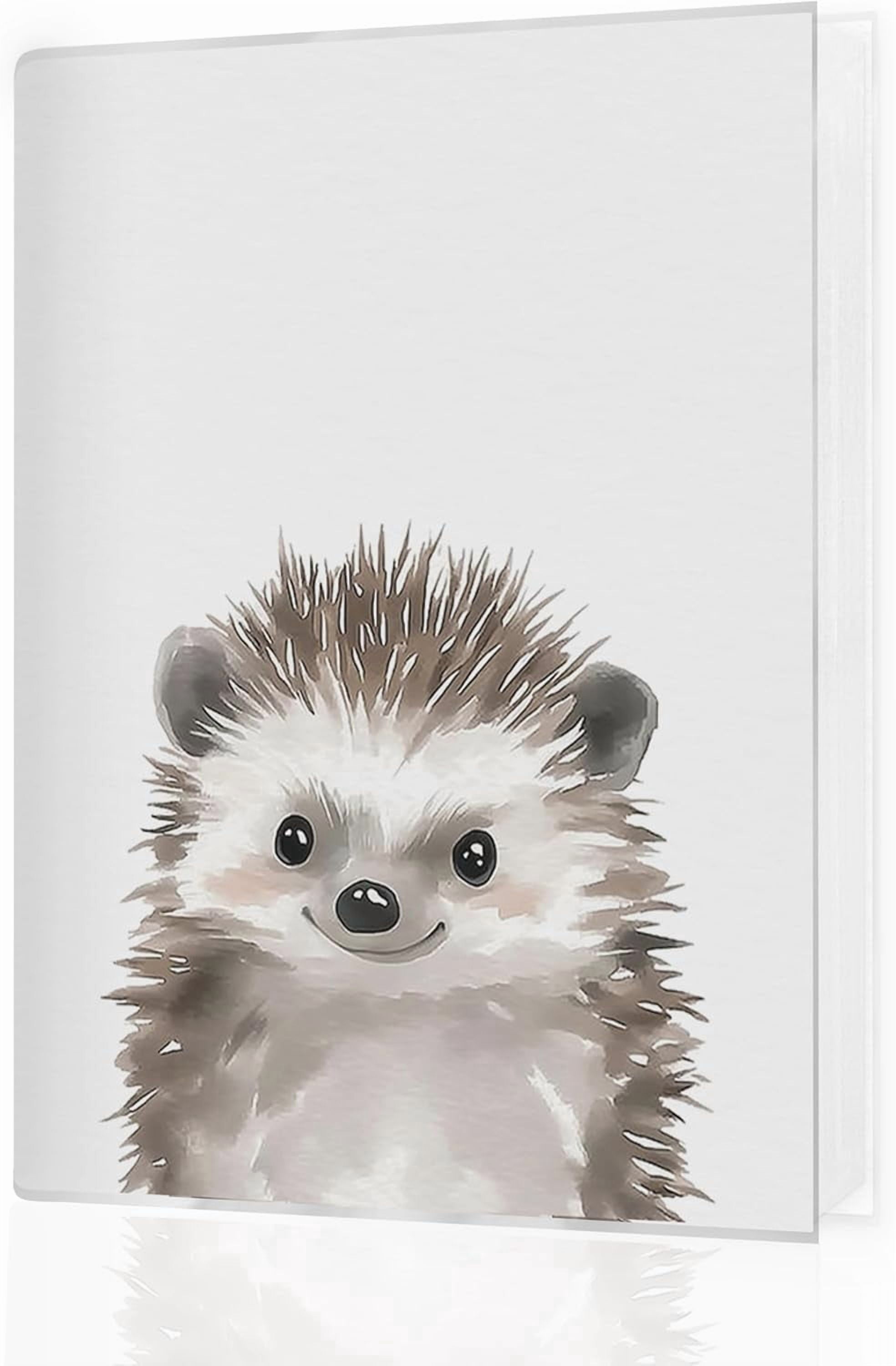 Children's photo album 46 can hold 36 photos, hedgehog lover gift, cute hedgehog girl boy toddler small photo album souvenir, suitable for baby party newborn family