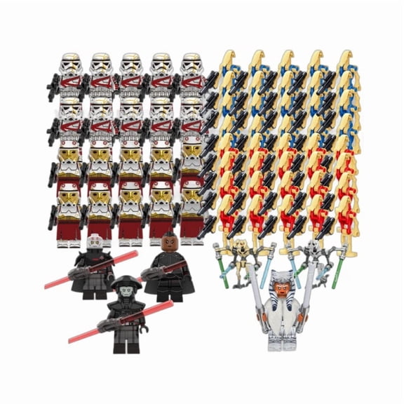 Children's puzzle assembly toys, building block dolls, boys' desktop hands-on assembly of good objects, action doll building blocks, perfect gifts, fan assembly toys, 1.8-inch movable doll set, the b