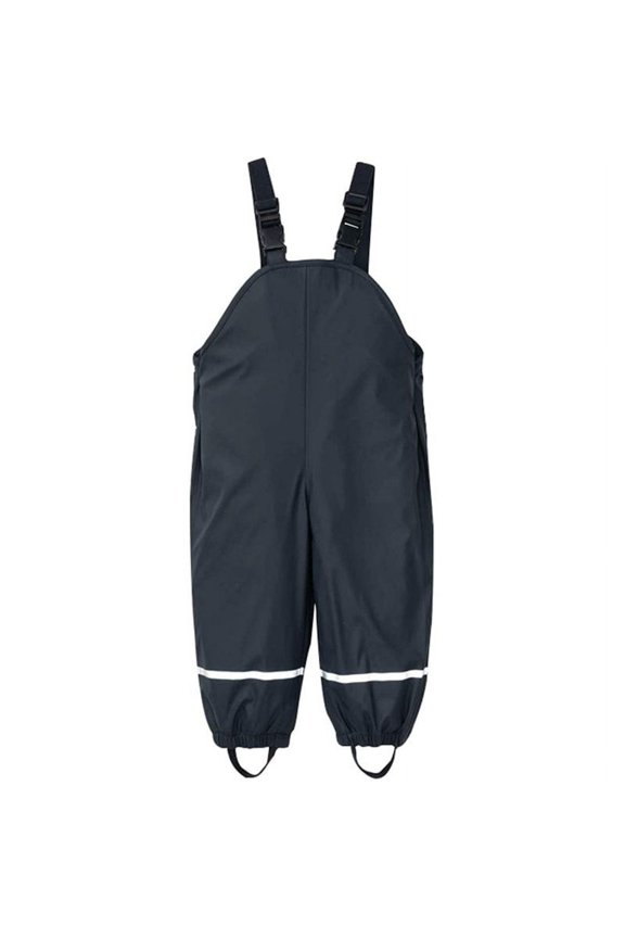 Children's rainproof overalls, windproof and cement-proof pants, adjustable breathable braces and rain pants for outdoor activities