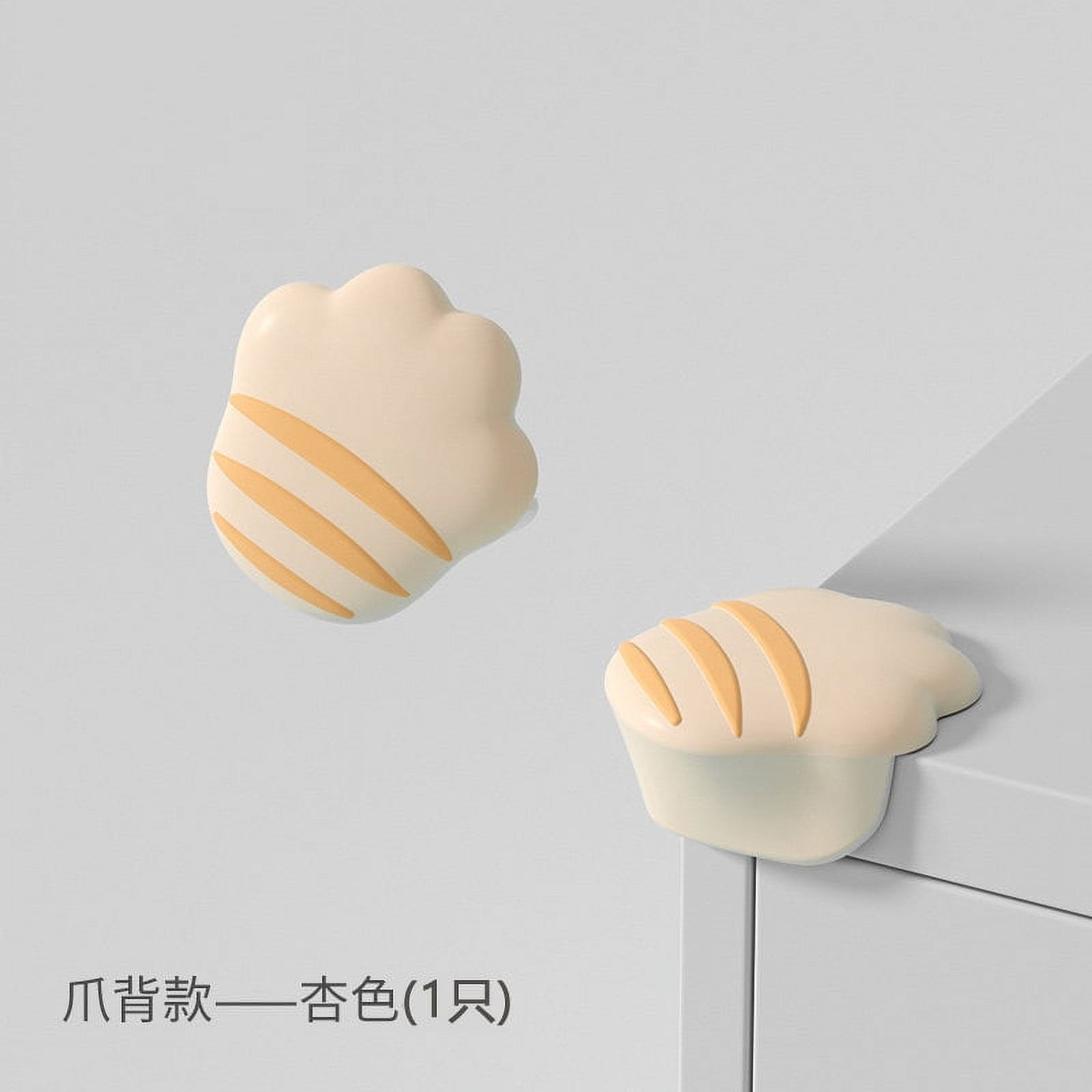 Children's silicone corner guards, 5 pcs, the shape of a cat's paw, anti-collision stickers, take care of the baby's health.