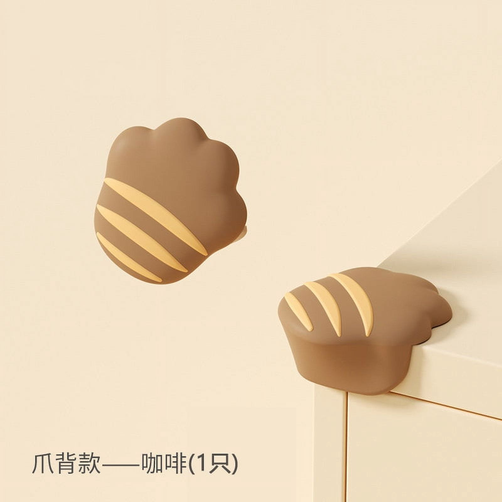 Children's silicone corner guards, 5 pcs, the shape of a cat's paw, anti-collision stickers, take care of the baby's health.