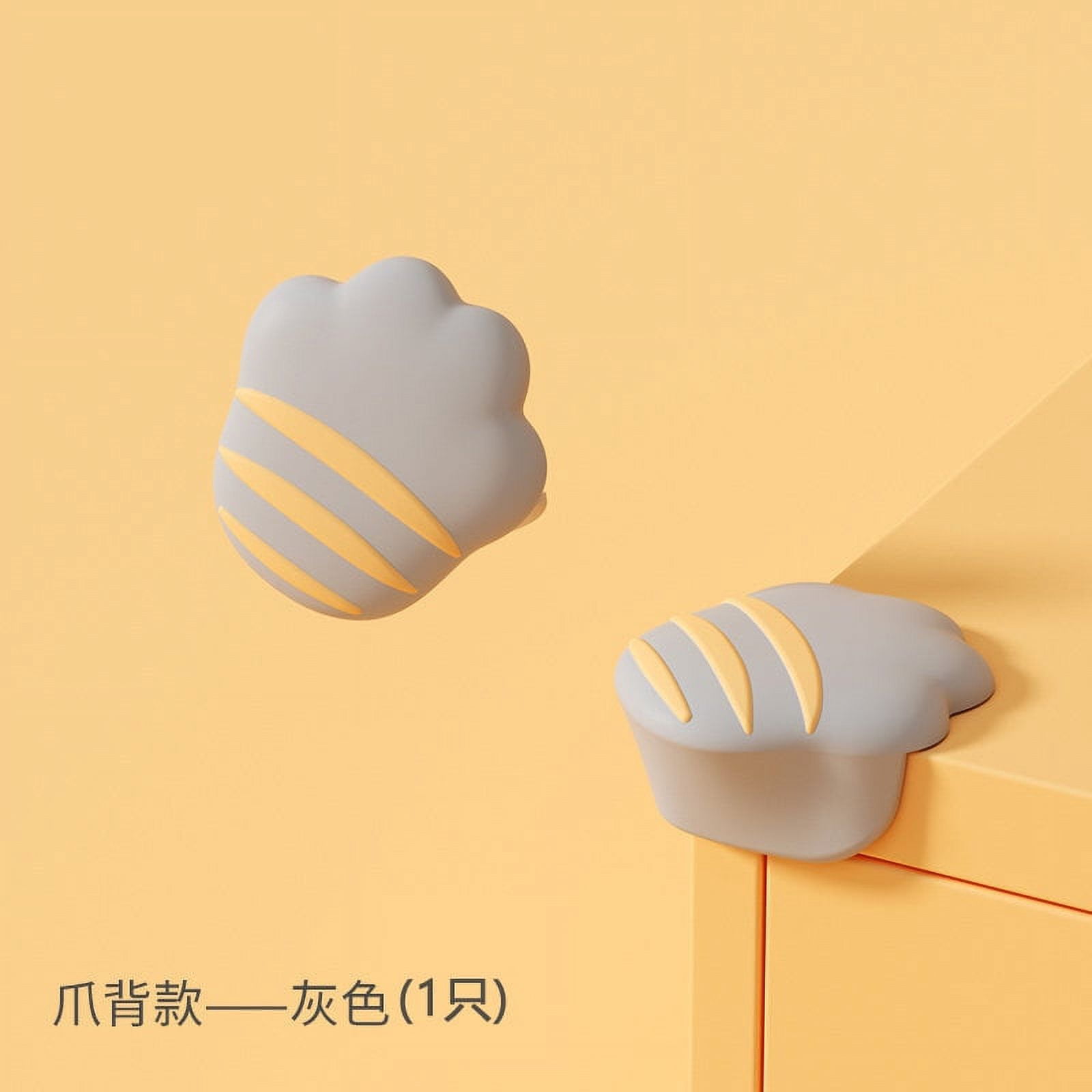 Children's silicone corner guards, 5 pcs, the shape of a cat's paw, anti-collision stickers, take care of the baby's health.