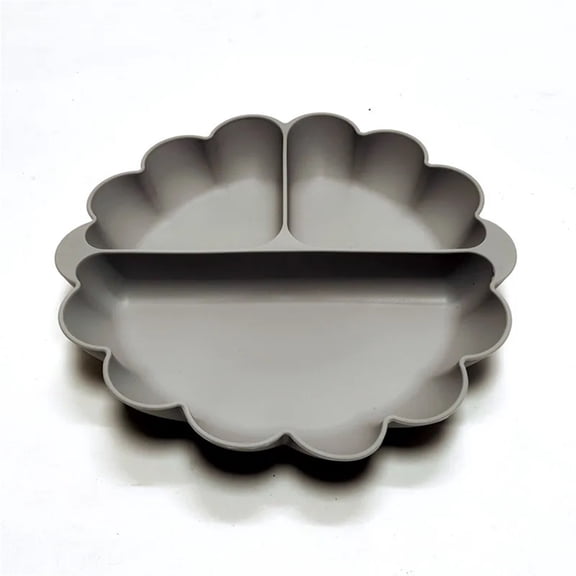 Children's silicone tableware strong suction plate baby eating feeding training bowl environmental protection easy to clean