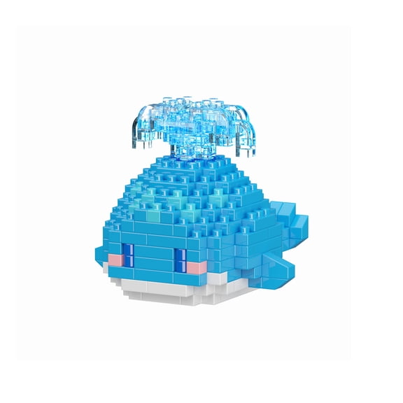 HZLKADAQ Children's simulated ocean building blocks, small particle moving animal fish model, shark, underwater world biological model building block toys, holiday birthday gift