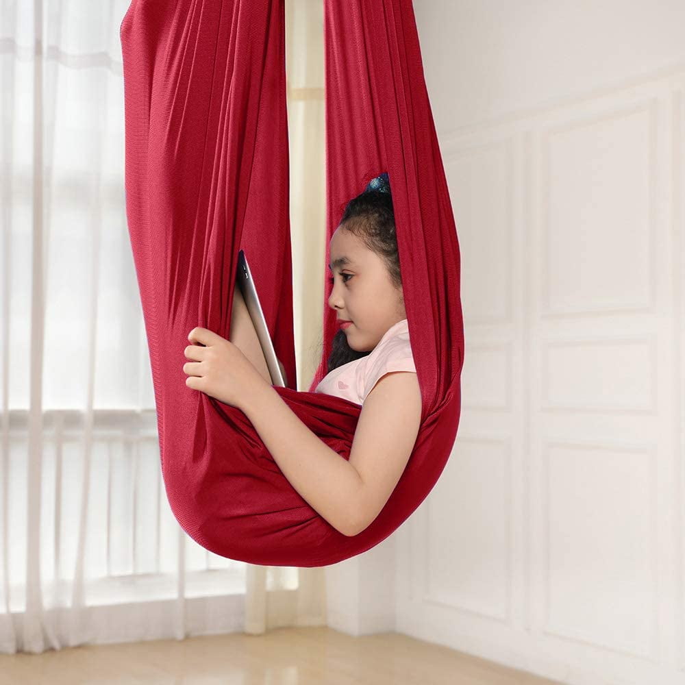 Children's swinging hammock, indoor swing elastic Cuddle Hammock