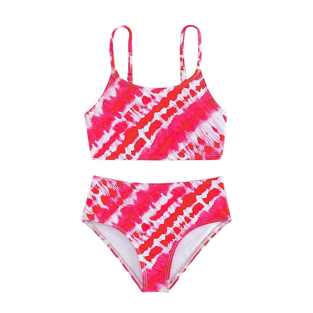 Children's twopiece bathing suit spa girls bikini 6Y