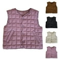 thumbnail image 1 of Children'sLightweight Vest Winter Boys Girls 3-15Years Casual Sleeveless V-Neck Solid Color Warm Padded Jackets Vest with Pockets, 1 of 3
