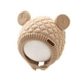 thumbnail image 1 of Childrens Beanie Hat Winter Baby Hat With Ear Soft Knitted for Boys Girls Toddler Cold Weather Windproof Warm Cap, 1 of 4