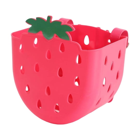 Childrens Bicycles Front Basket Plastic Bikes Baskets Adjustable Handlebars Storage Container Easy to Installation