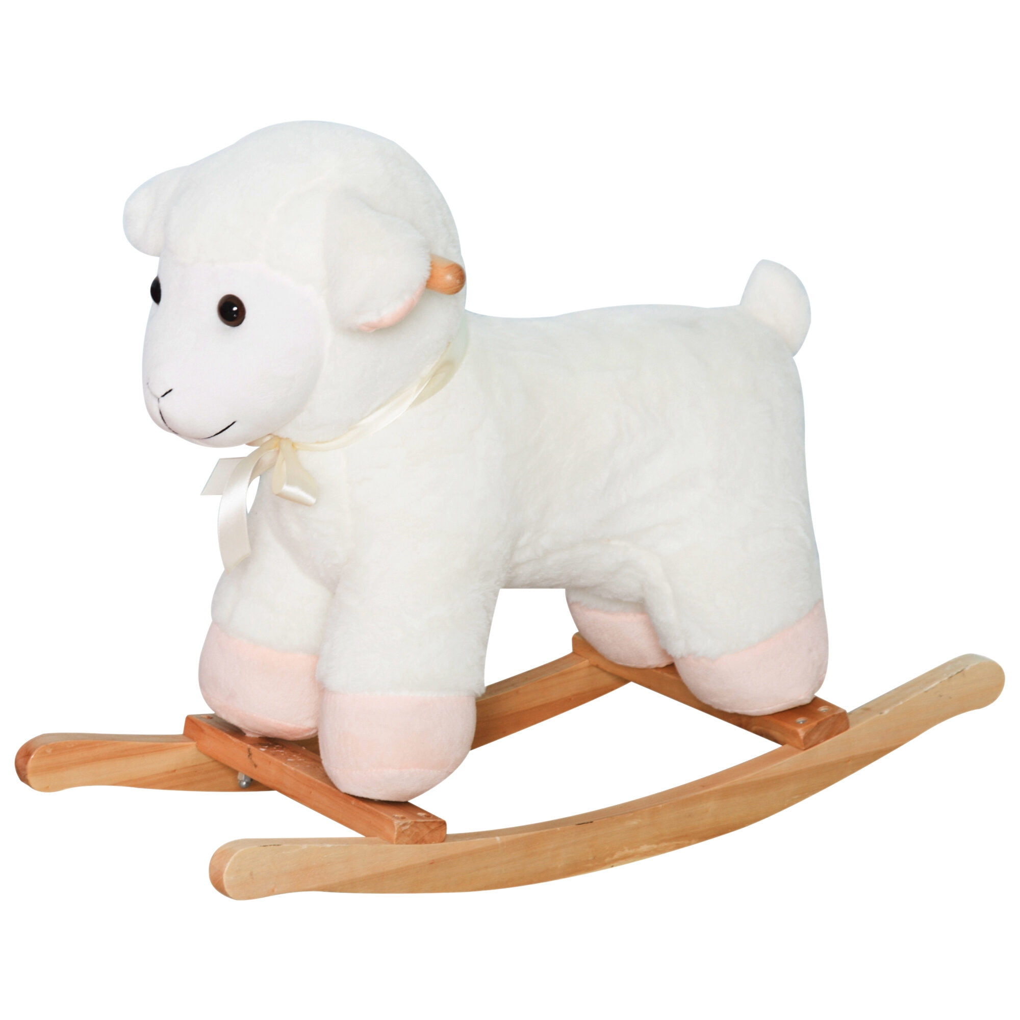 Childrens Bike, Lamb Rocking Horse Sheep, Nursery Stuffed Animal Ride On Rocker for Kids, Wooden Plush, White, White Kids Bike,Plush Girls Bike, Toys Kids Bikes & Riding Toys