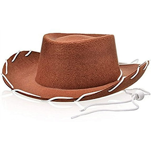 Childrens Brown Felt Cowboy Hat for Woody Costume, Parties, Dress Up and More