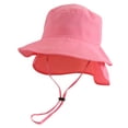 thumbnail image 1 of Childrens Bucket Hat 3-6 Years Toddler Baby Sun Hat Solid Color Unisex Kids Summer UPF 50+ For Boys Girls Adjustable Beach Hats With Bucket Wide Brim Age 1 7 Years Summer Cap Swim Fishing Safari, 1 of 5