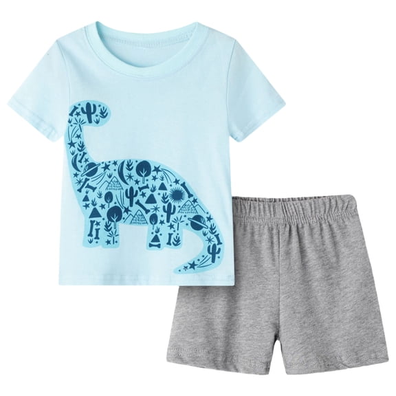 Childrens Clothing Sets Comfortable Skin Friendly Breathable Fashionable And Trendy Short Sleeved Kids Sets