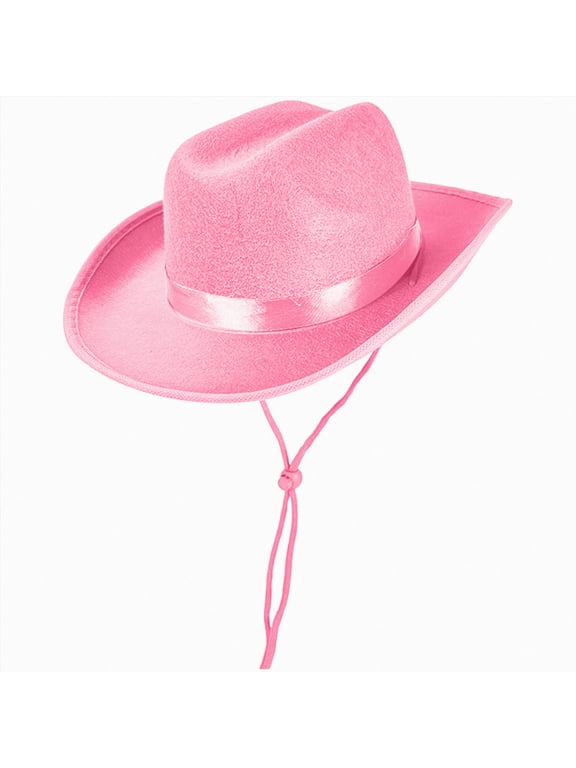 Childrens Cowboy Hat Western Cowboy Hat Cowboy Hat,4-9 Years,Pink Hat