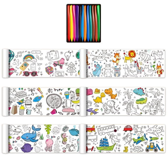 Childrens Drawing Roll,Coloring Paper Roll For Kids,11813.4 Inch Pape Rolls For Toddler,Roll Drawing Paper