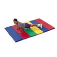thumbnail image 1 of Children's Factory Feather-Lite Rainbow Panel Folding Mat, 4 x 8 ft, 1 of 2