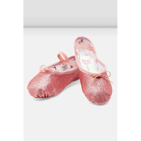 Childrens Glitterdust Ballet Shoes, Rose