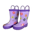 thumbnail image 1 of Childrens Lavender Flower Rain Boot - Size 8, 1 of 1