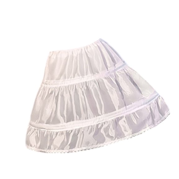 Childrens Party Petticoat 35cm Flexible Steel Frame Breathable Skirt Support