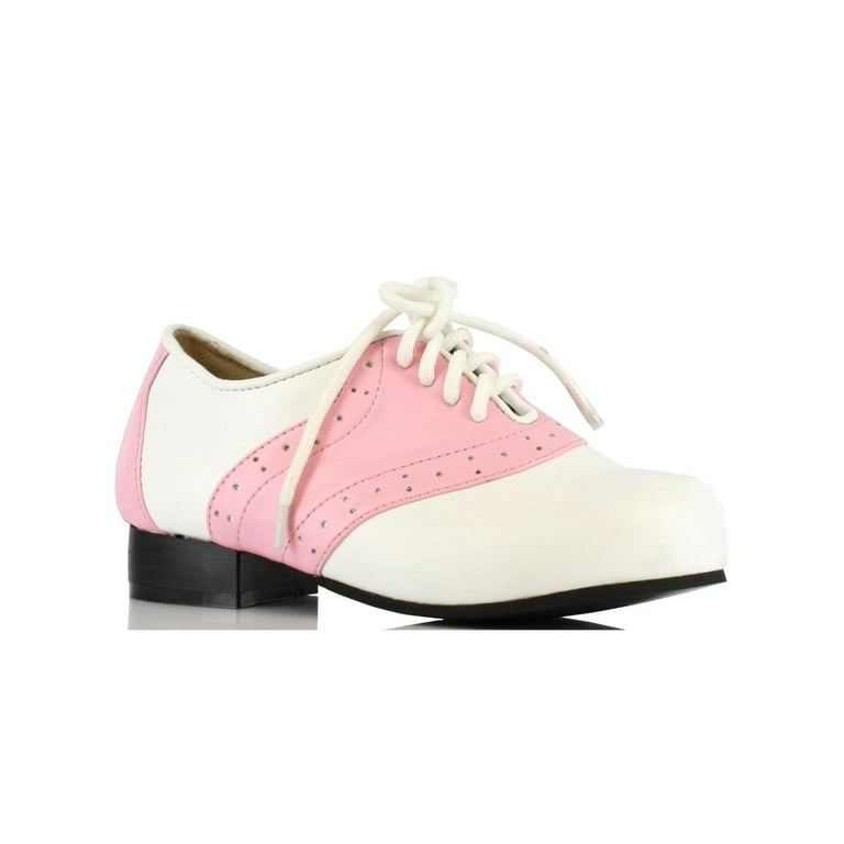 Pink and hotsell white saddle shoes