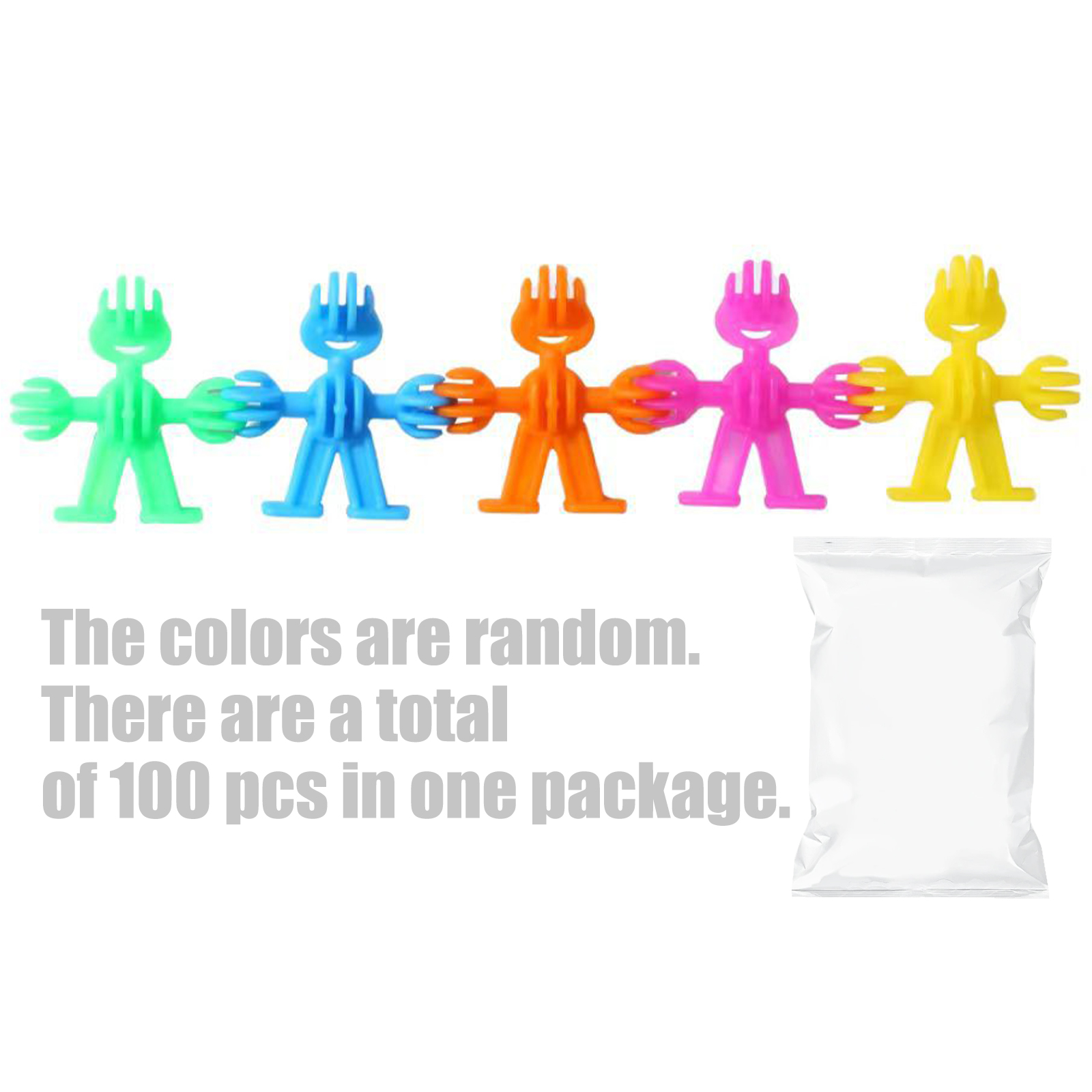Childrens Random Color Cartoon Figure Construction Set 100PCS Safe ...