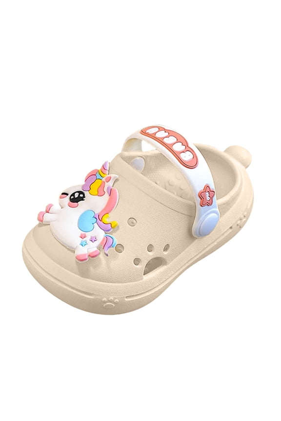 Kids Sandals Girls Cloud Slides Boys Slippers Little Kids Bathroom Slippers Non-Slip Shower Shoes Beach Shoes Pool Sandals Summer Indoor&Outdoor Garden Slides Size 5,White