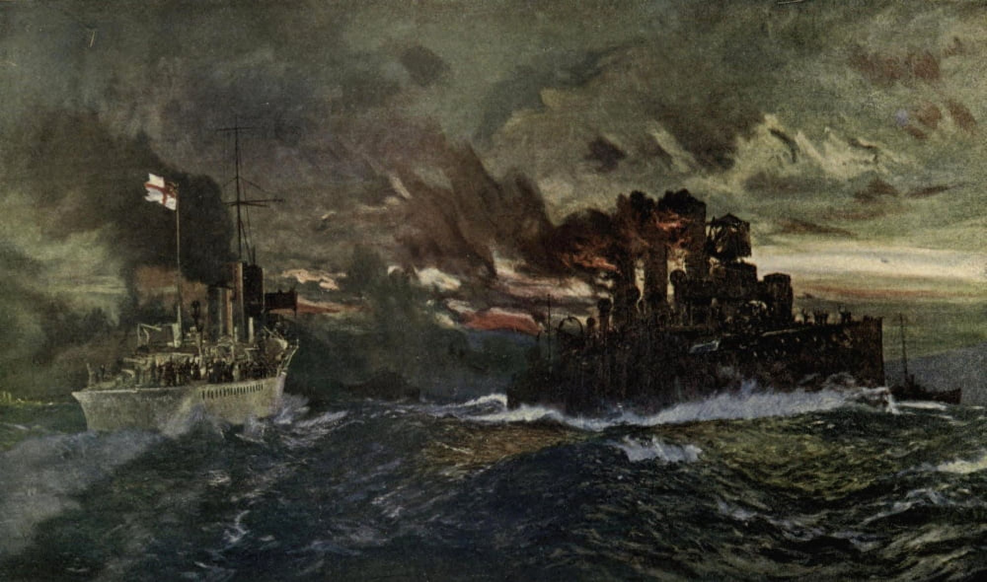 Childrens Story of War 1915-19 Return of Vindictive Canvas Art - C Dixon (18 x 24)
