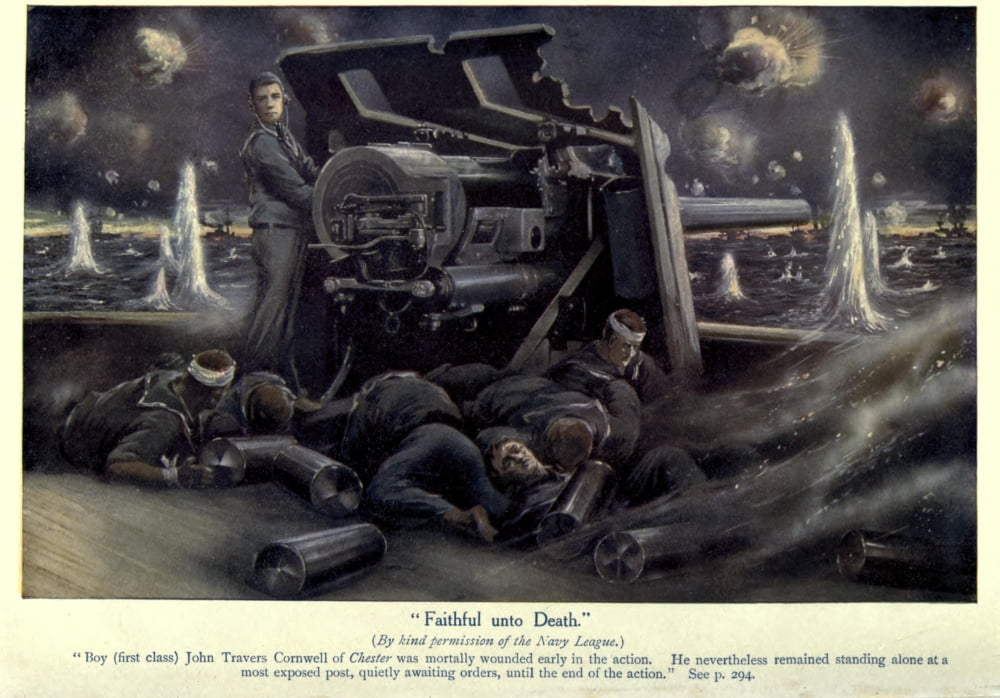 Childrens Story of the War 1915-19 Faithful unto death Canvas Art - Unknown (18 x 24)