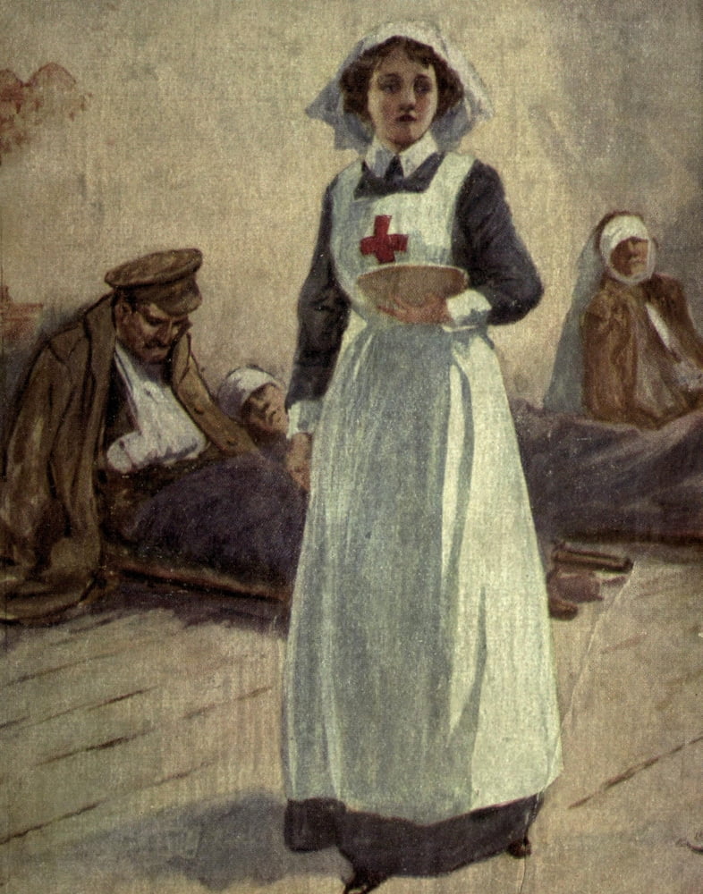 Childrens Story of the War 1915-19 Nurse Canvas Art - Unknown (24 x 36)