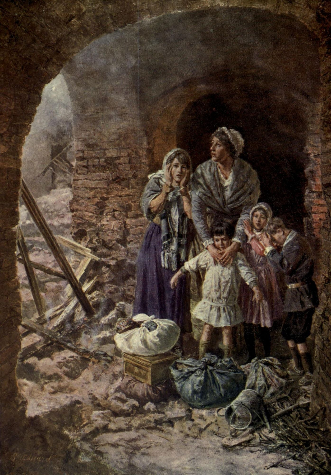 Childrens Story of the War 1915-19 Refuge Canvas Art - S Edwards (24 x 36)