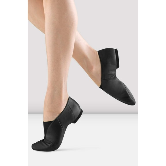 Childrens Super Jazz Slip On Jazz Shoes, Black