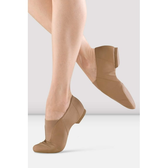 Childrens Super Jazz Slip On Jazz Shoes, Tan