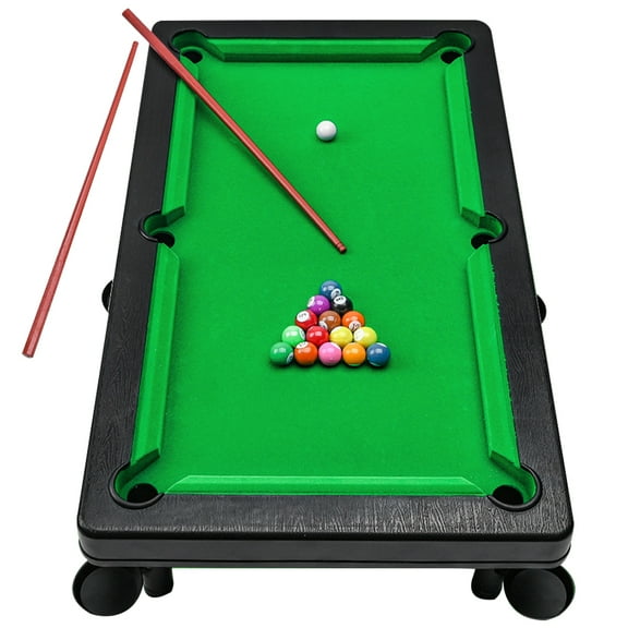VORCOOL 1Set Tabletop Pool Table Durable Plastic Assorted Color Perfect for Relaxing Gatherings