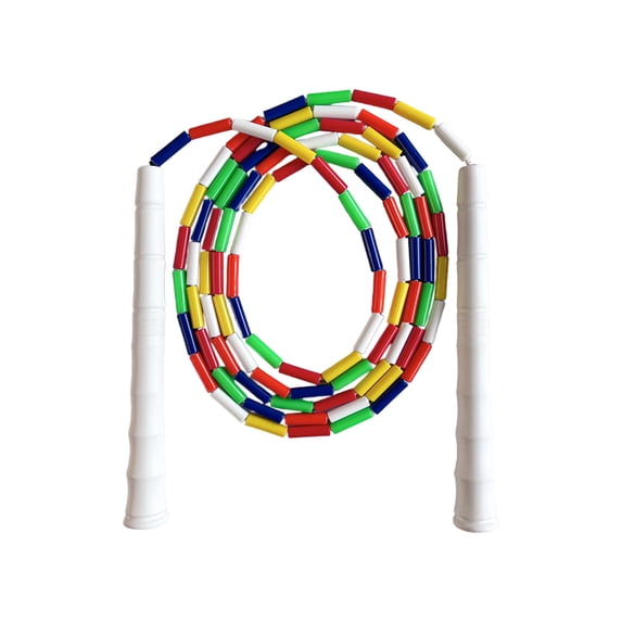 Scipping Rope Childrens Training Jump Rope with Bright Bead Patterns Safe Grip Junior ...