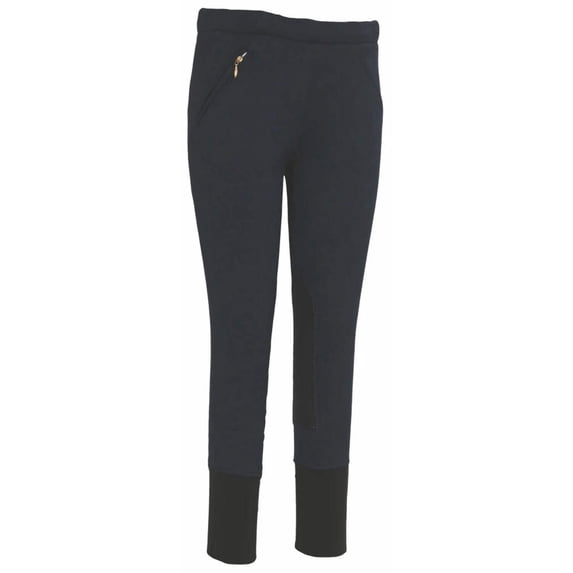 Childrens Unifleece Pull On Stretch Fleece Knee Patch Breeches