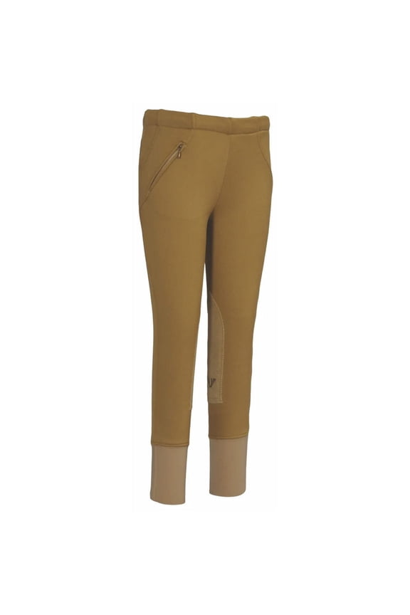 Childrens Unifleece Pull On Stretch Fleece Knee Patch Breeches