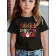 thumbnail image 1 of Childrens Wear Family Christmas Crew 2026 Graphic Unisex Short Sleeve Cotton Tee For Kids Cute Funny Holiday Gift, 1 of 6