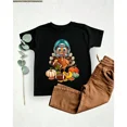thumbnail image 1 of Childrens Wear Football Turkey Graphic Tee For Kids Funny Cute Thanksgiving Gift Unisex Short Sleeve Cotton Tee, 1 of 6