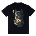 thumbnail image 1 of Childrens Wear Mystical Wolf Moon Graphic Tee For Kids Boys Girls Cute Fantasy Design Birthday Gift Unisex Short Sleeve Cotton Tee, 1 of 6