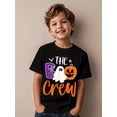 thumbnail image 1 of Childrens Wear The Boo Crew Graphic Tshirt For Kids Funny Cute Style Halloween Gift Unisex Short Sleeve Cotton Tee, 1 of 6