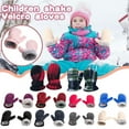 thumbnail image 1 of Childrens Winter Fleece Gloves For Boys Girls Keep Warm 4-7 Years, 1 of 4