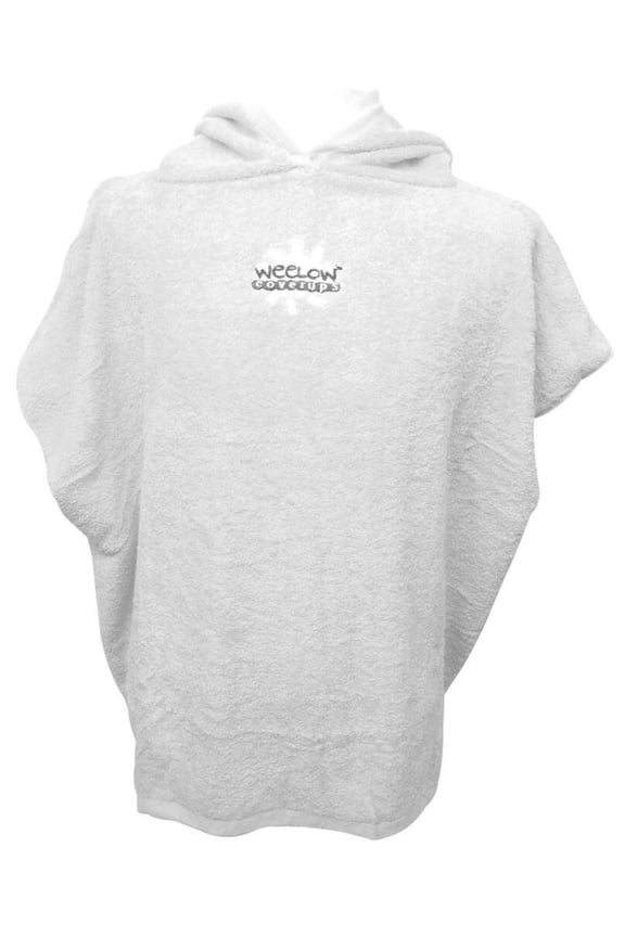 Childrens Youth Terry Bath or Pool Cover-Up Poncho-White