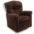 Childs Contemporary Chocolate Micro Suede Rocker Recliner