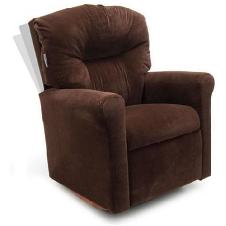 Childs Contemporary Chocolate Micro Suede Rocker Recliner